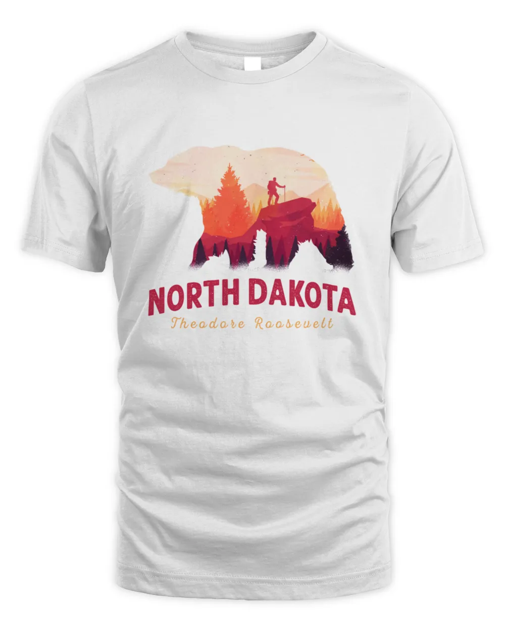 Vintage Theodore Roosevelt National Park North Dakota1296 T-Shirt