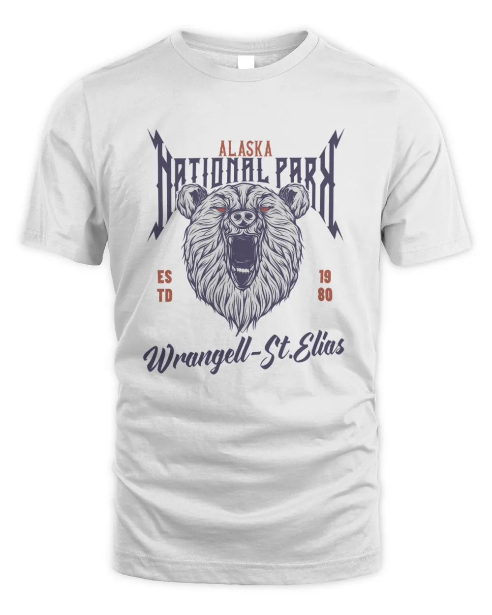 Vintage WrangellStElias National Park Alaska1228 T-Shirt