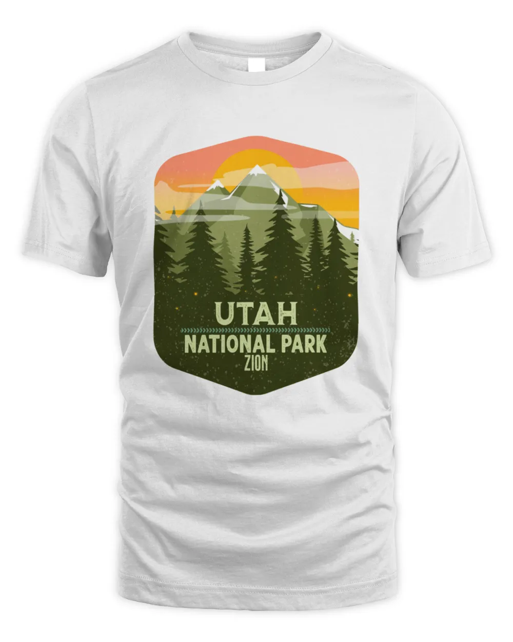 Vintage Zion National Park Utah1036 T-Shirt