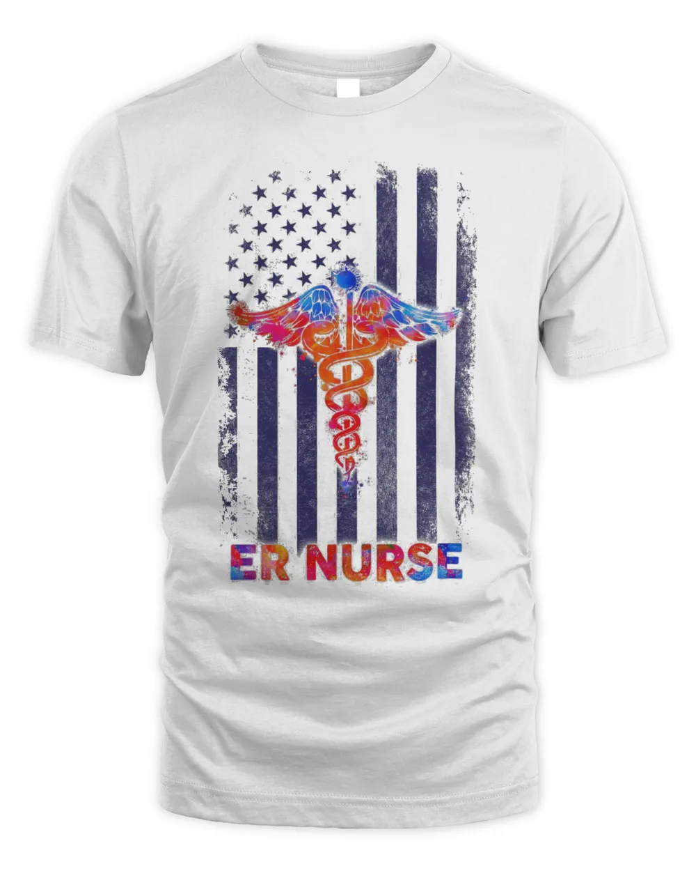Awesome Er Nurse American Flag Shirt