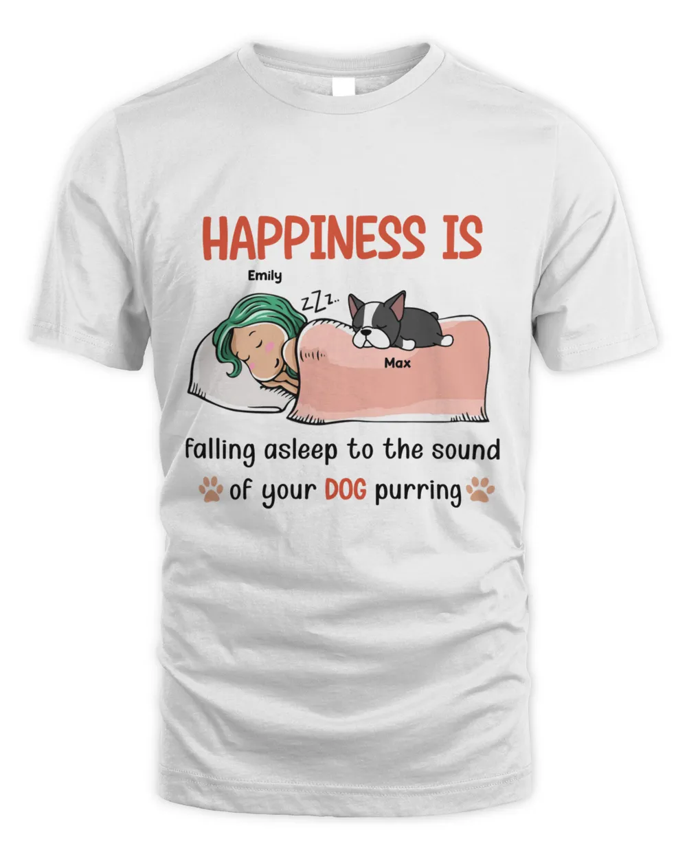 Dog Mom Sleep Happiness HOD070123K43