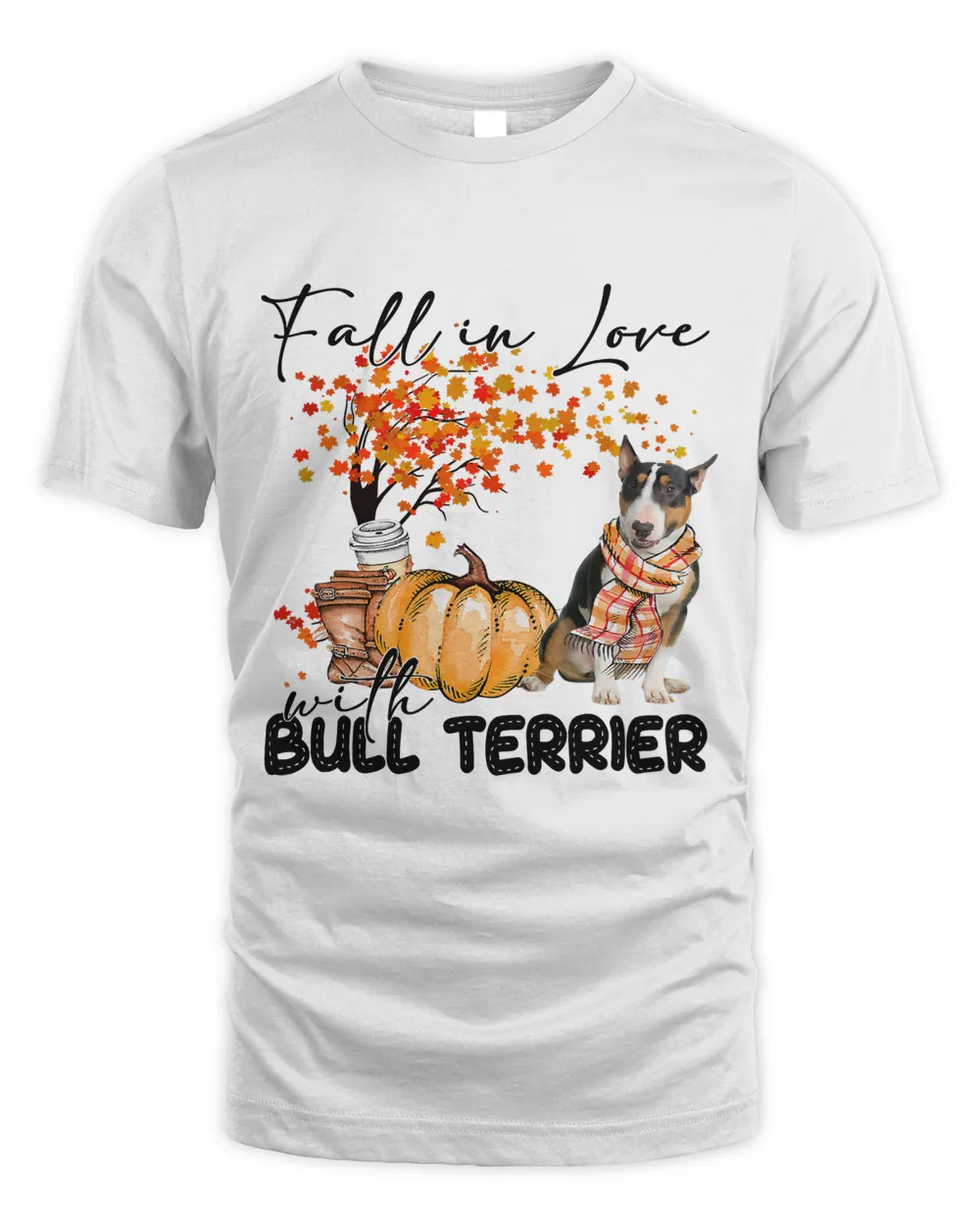 Fall In Love With Bull Terrier Halloween Autumn 2022 Pumpkin37