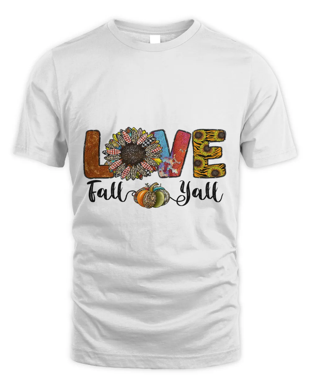 Love Fall Yall Sunflower Thanksgiving fall Vibes458