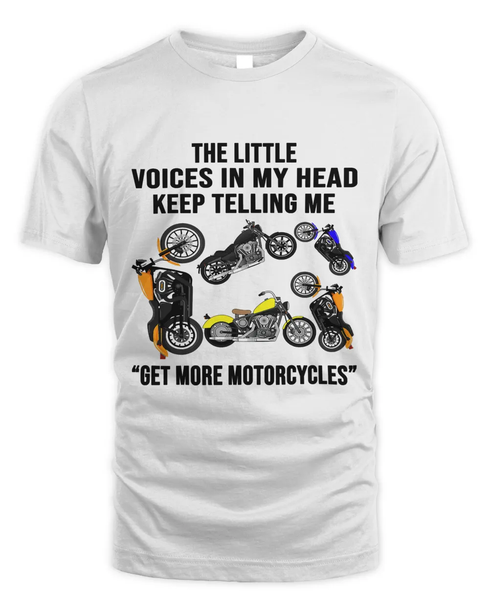 Mens Motorcycle The Little Voices In My Head Keep Telling Me 28