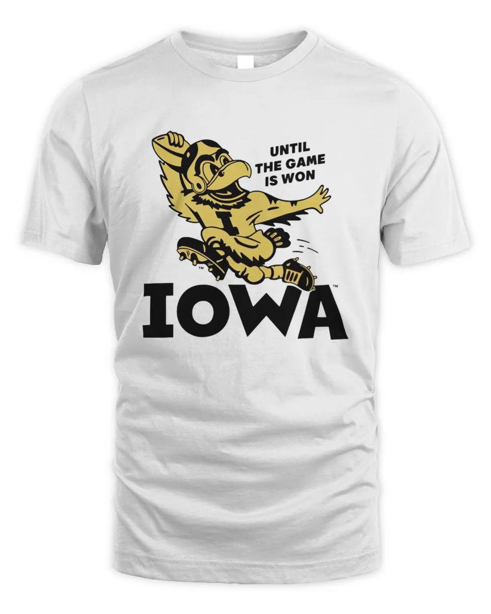 Iowa Hawkeyes until the game is won shirt