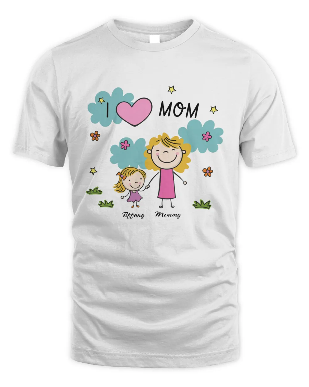 I Heart Mom - Mother and Daughter Unisex Standard T-Shirt white s