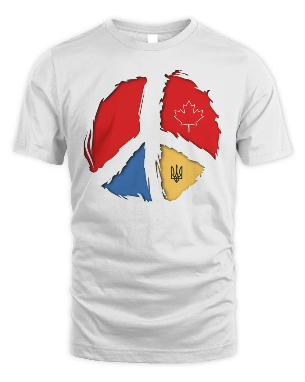 CANADA UKRAINE - PEACE UKRAINE - FREE UKRAINE - UKRAINIAN COLORS Classic T-Shirt