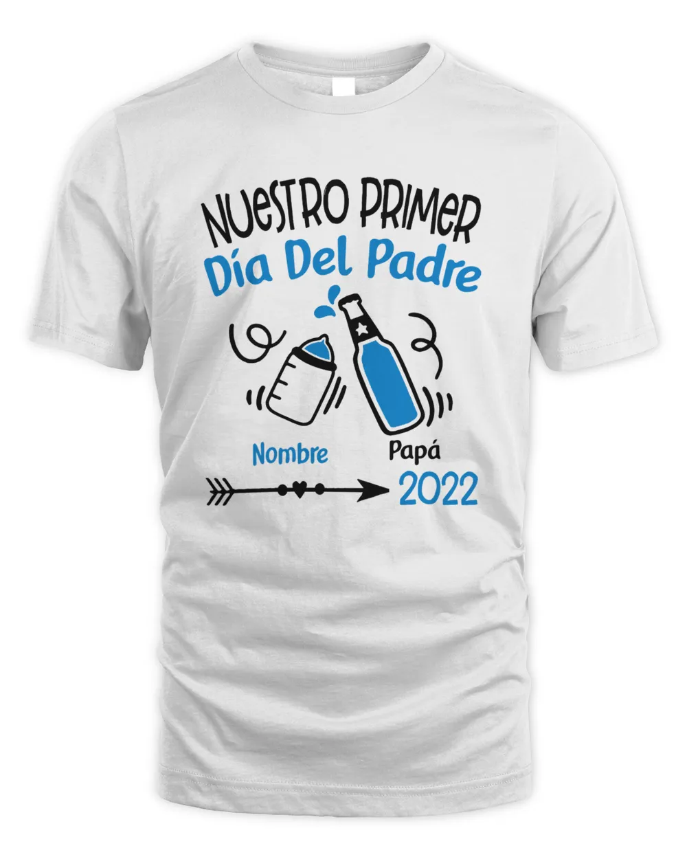 Nuestro primer Día del Padre Unisex Standard T-Shirt white s
