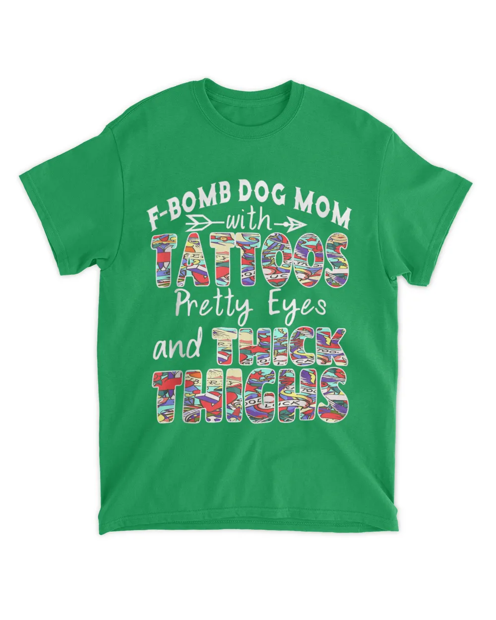F-Bomb Dog Mom with Tattoos Pretty Eyes and Thick Thighs Tank Top