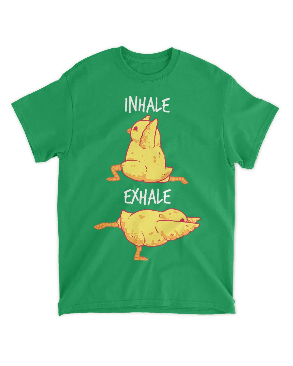 Funny Workout Inhale Exhale Quote Chicken Yoga Pose