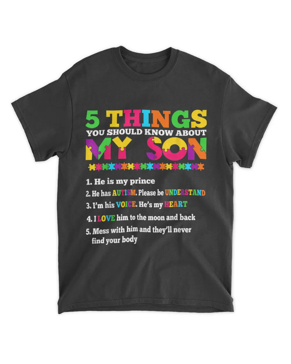 Autism Awareness Support Autism Son Kids for Mom Dad 2022 T-Shirt hoodie shirt