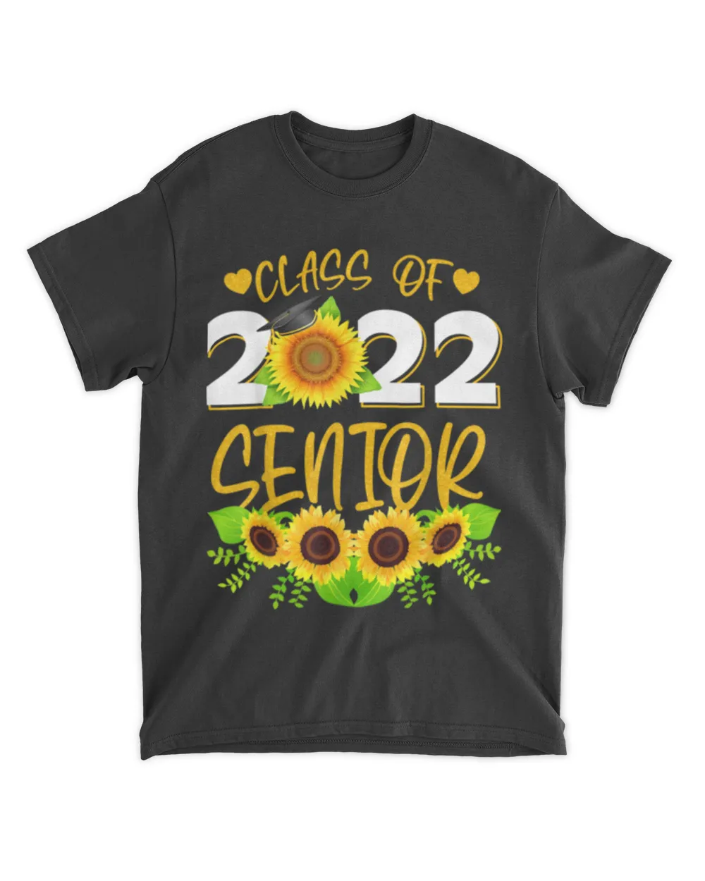 Sunflower Graduation Senior 22 Class of 2022 Graduate Gift T-Shirt tee