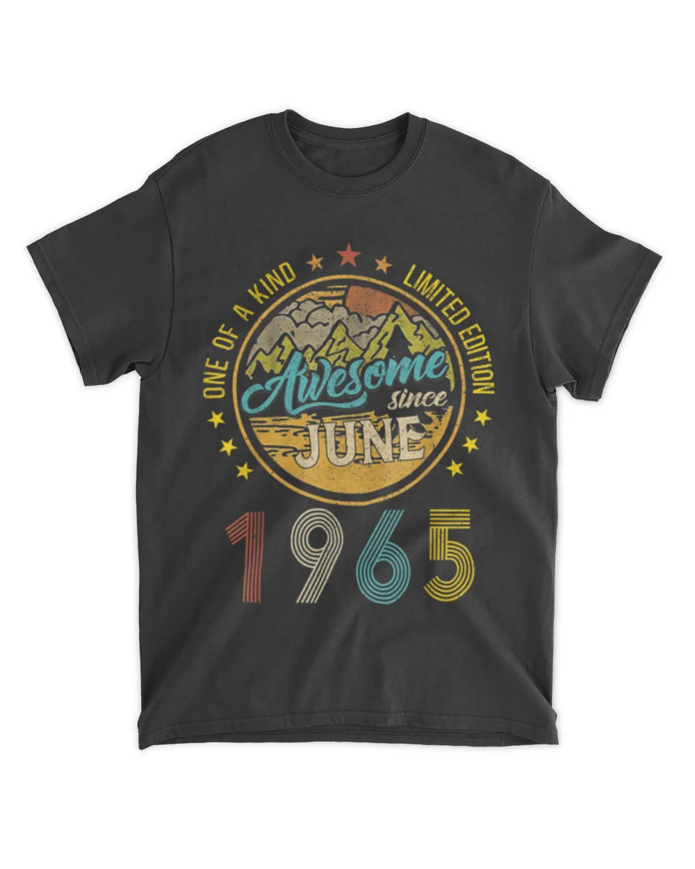 Vintage 57th Birthday Awesome Since June 1965 Epic Legend T-Shirt tee