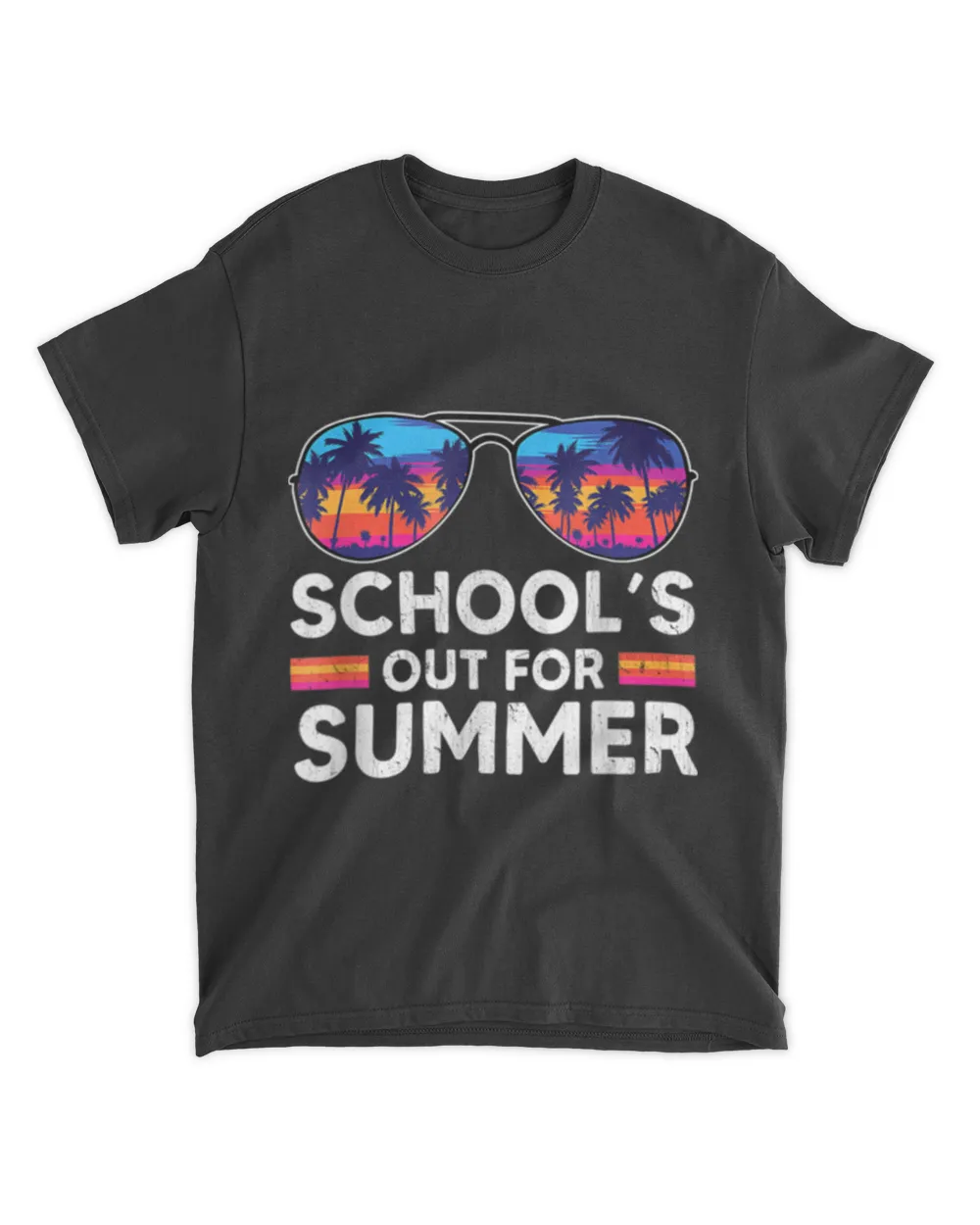 Vintage Last Day Of School Schools Out For Summer Teacher T-Shirt tee