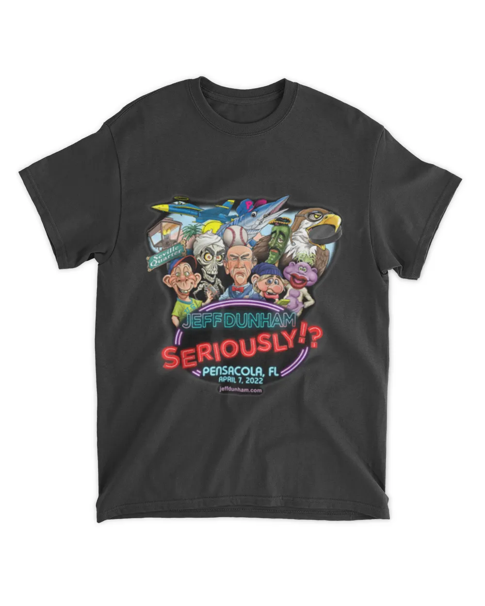 Jeff Dunham Pensacola, FL (2022) T-Shirt tee