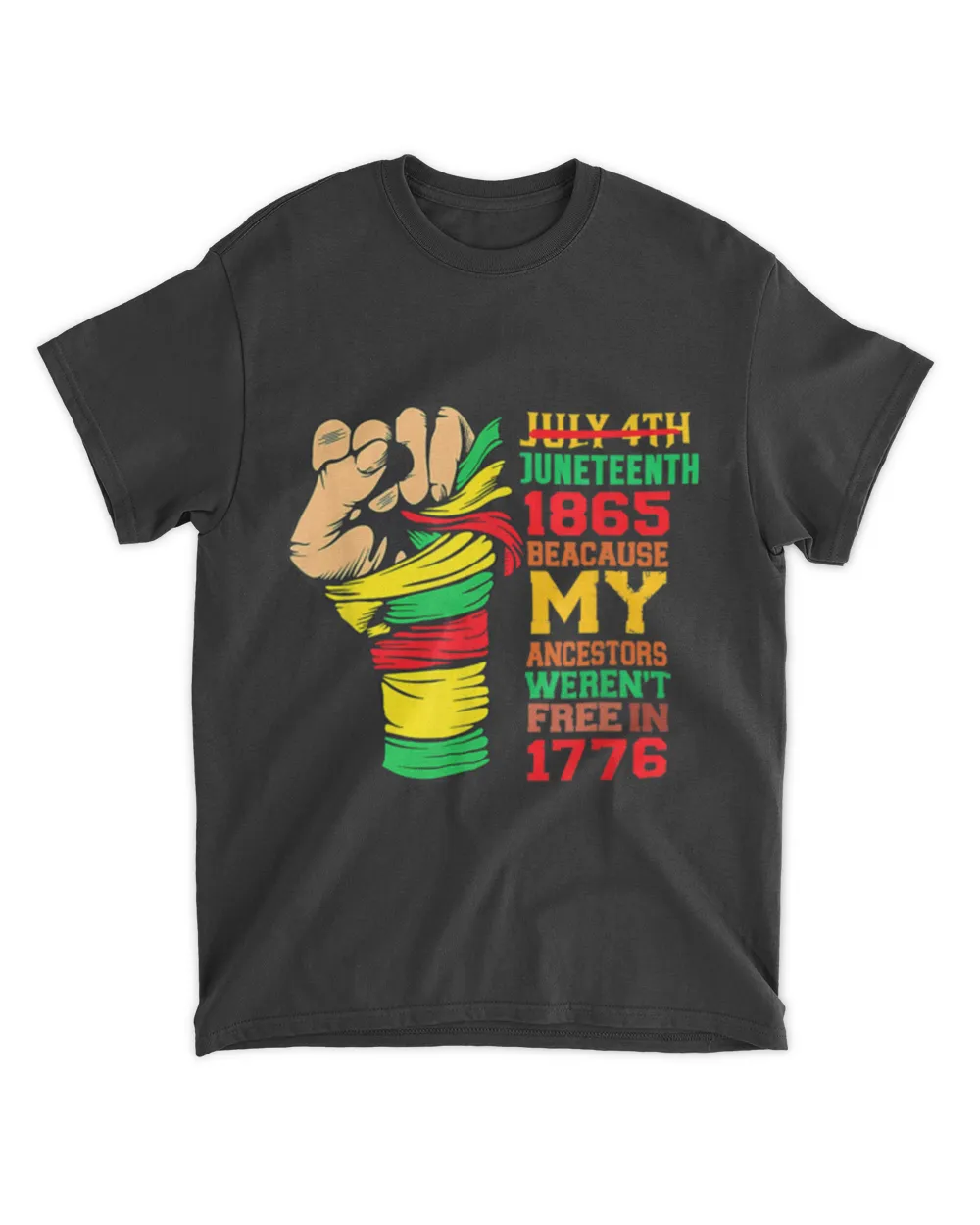 July 4th Juneteenth 1865 Celebrate African Americans Freedom T Shirt tee