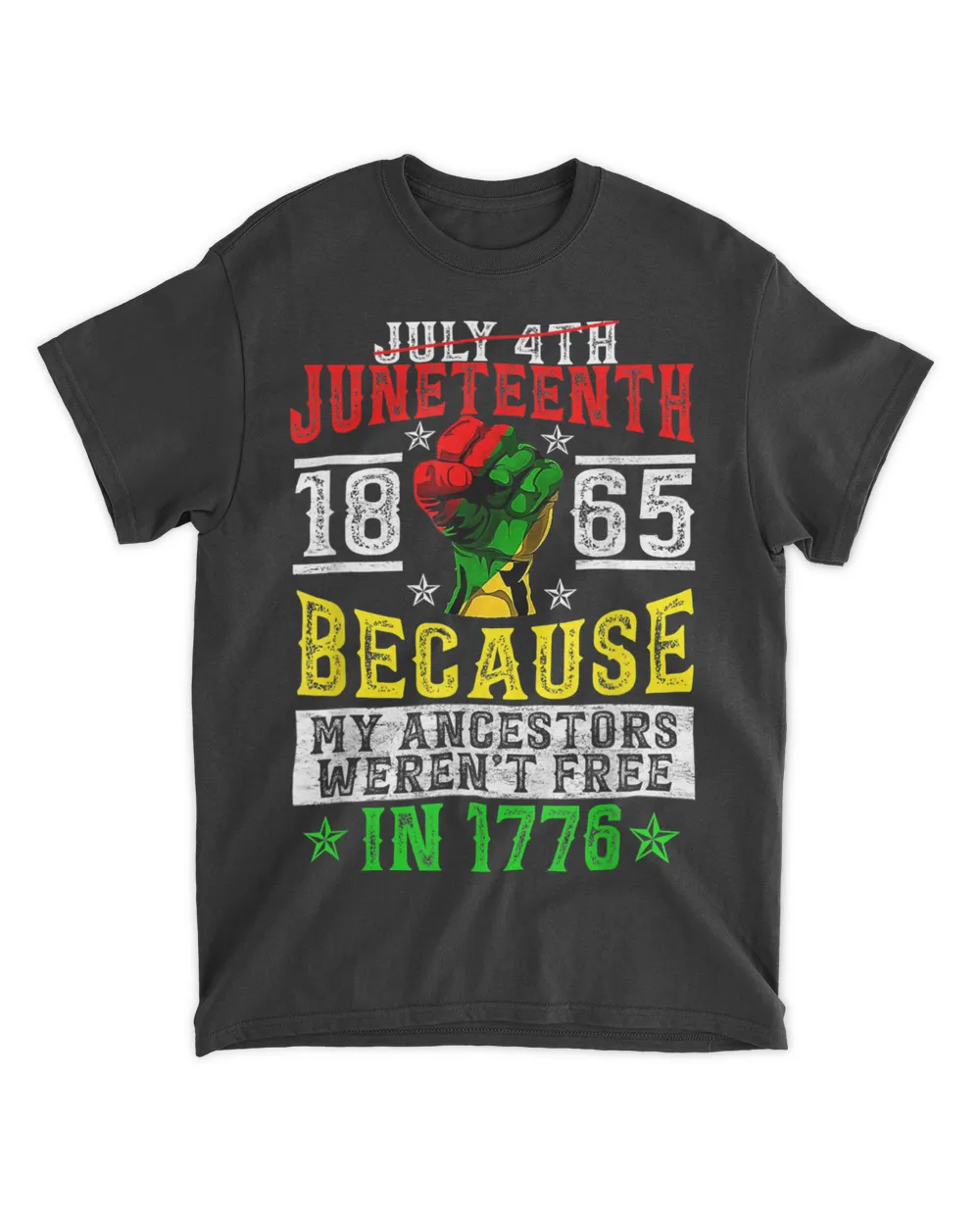 July 4th Juneteenth 1865 Celebrate African Americans Freedom T-Shirt (1)