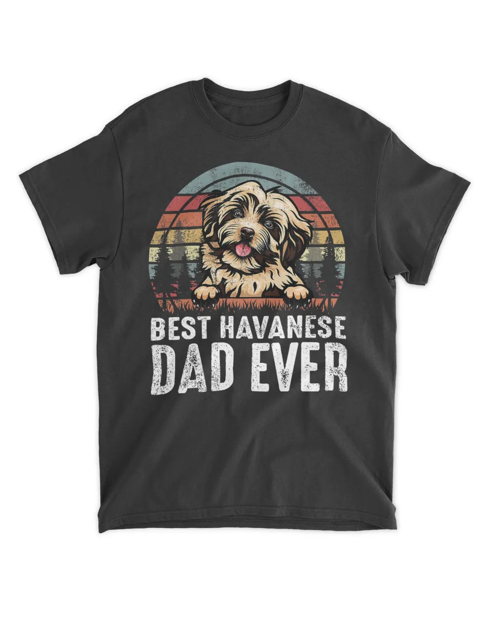 Best Havanese Dad Ever Vintage Dog Lover T Shirt