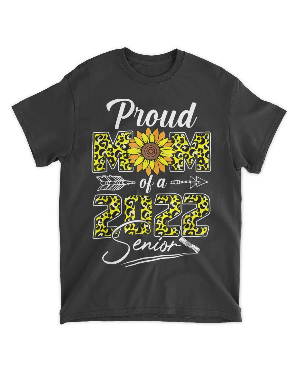 Proud Mom Of A 2022 Senior Graduation Sunflower Mothers Day T-Shirts