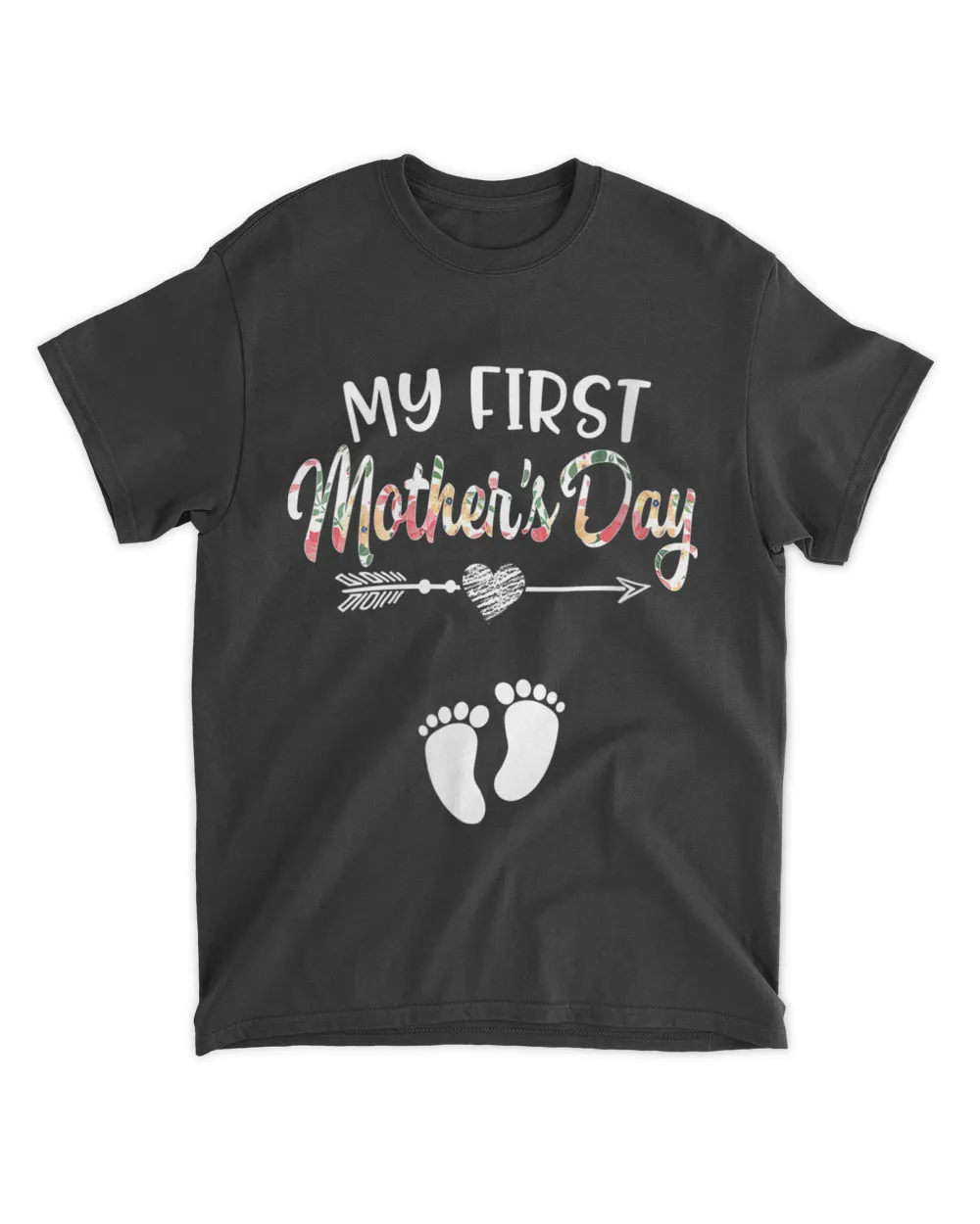 Womens My First Mother's Day Pregnancy Announcement Mom To Be 2022 V-Neck T-Shirt