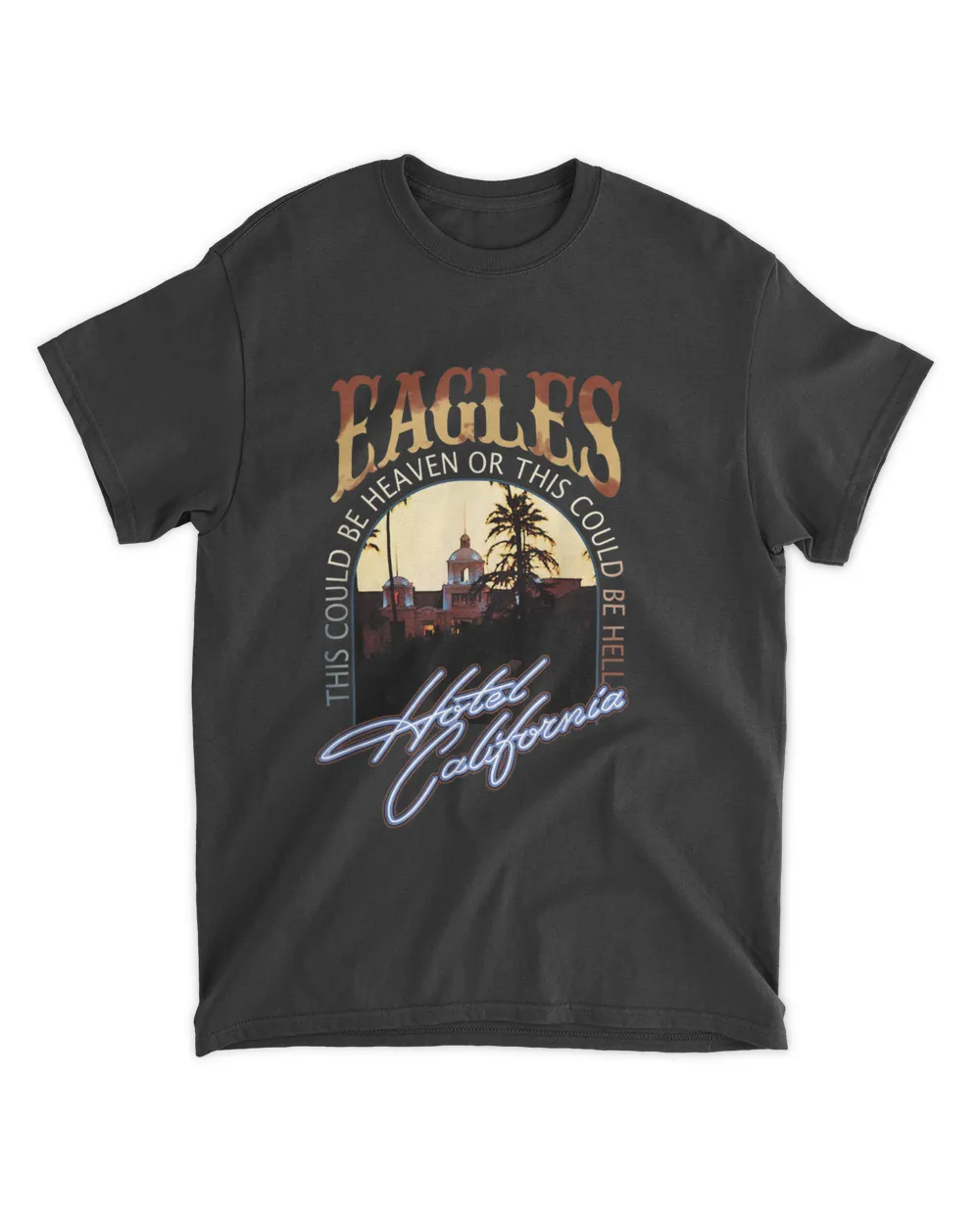 Vintage EAGLES Hotels Art Californias Band Music Legend