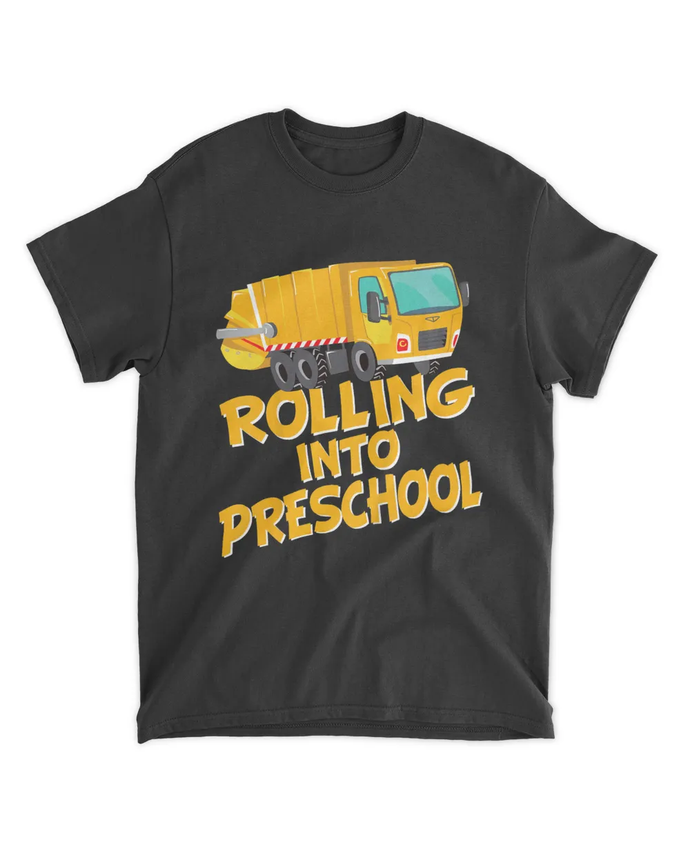 Kids Rolling Into Preschool Back To School Garbage Truck Lover T-Shirt