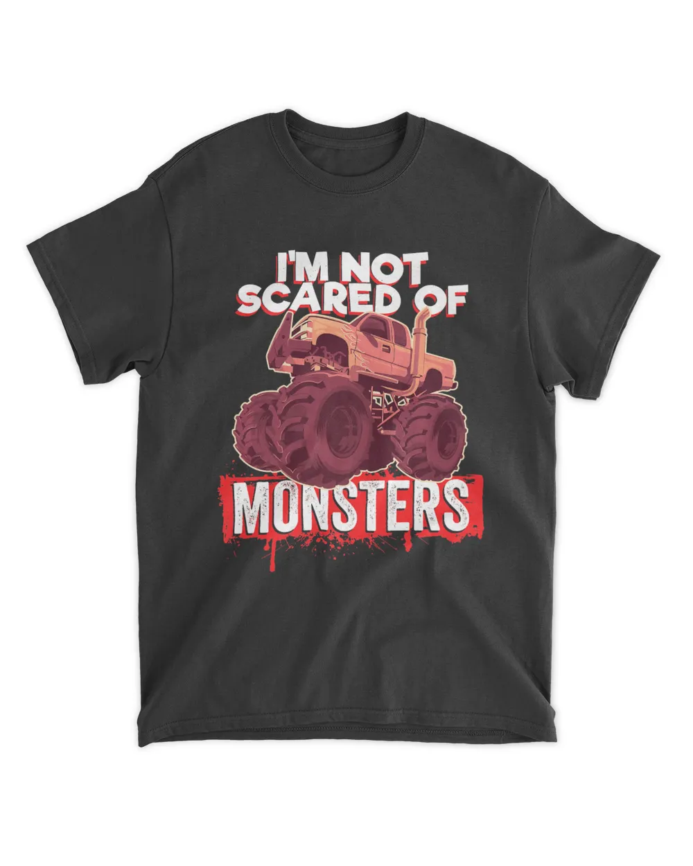 Monster Truck I'm Not Scared Of Monsters Premium T-Shirt