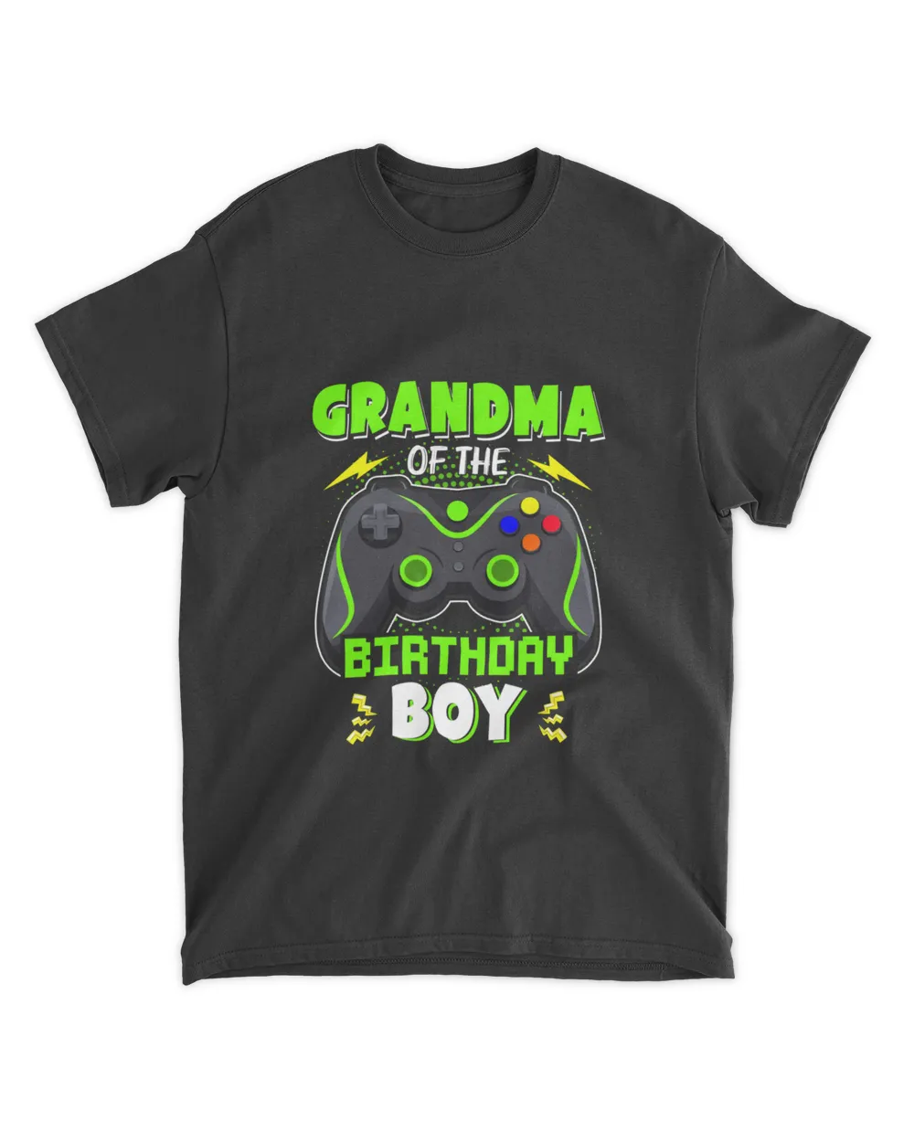 Grandma of the Birthday Boy Matching Video Gamer Top Party T-Shirt - Mothers Day Shirts For Grandma