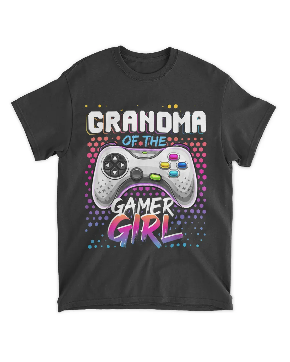 Grandma of the Gamer Girl Matching Video Game Birthday Gift T-Shirt - Mothers Day Shirts For Grandma