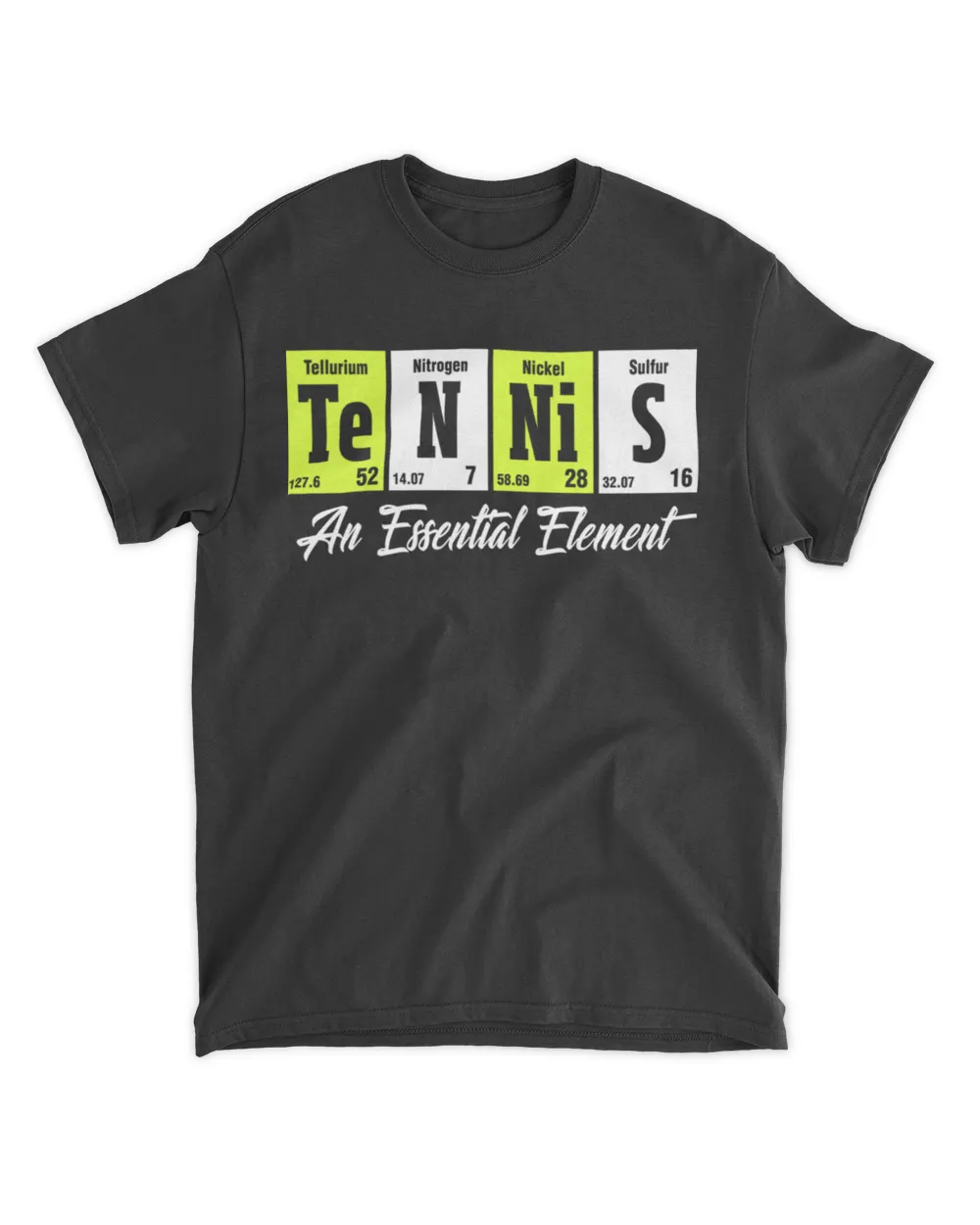 Tennis an essential element Unisex Standard T-Shirt black s