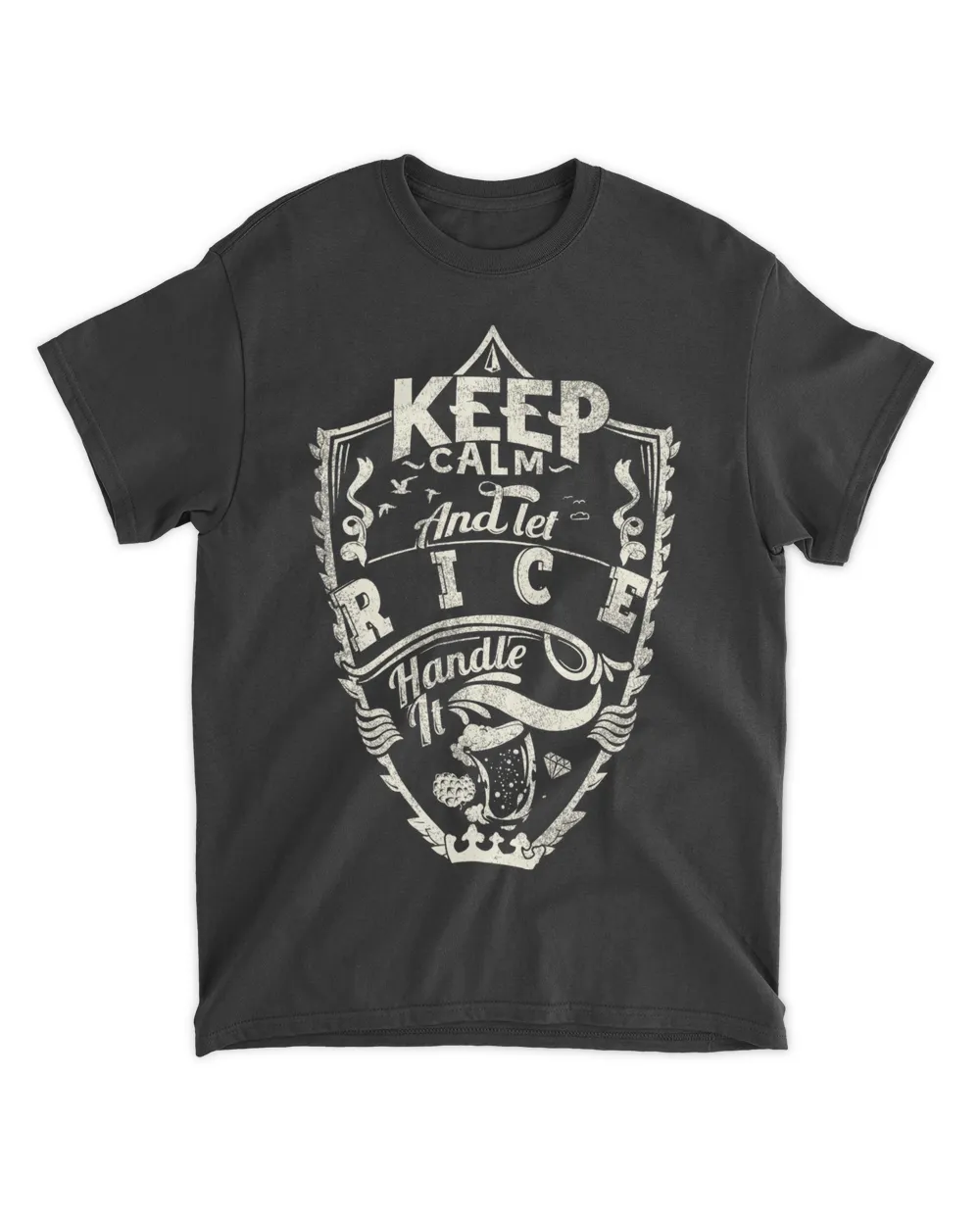 RICE KC Unisex Standard T-Shirt black s