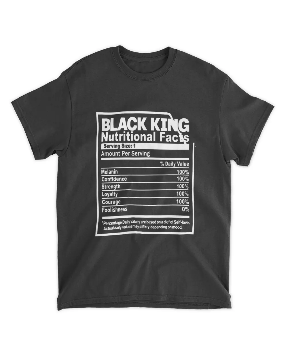 black king nutrition facts t shirt