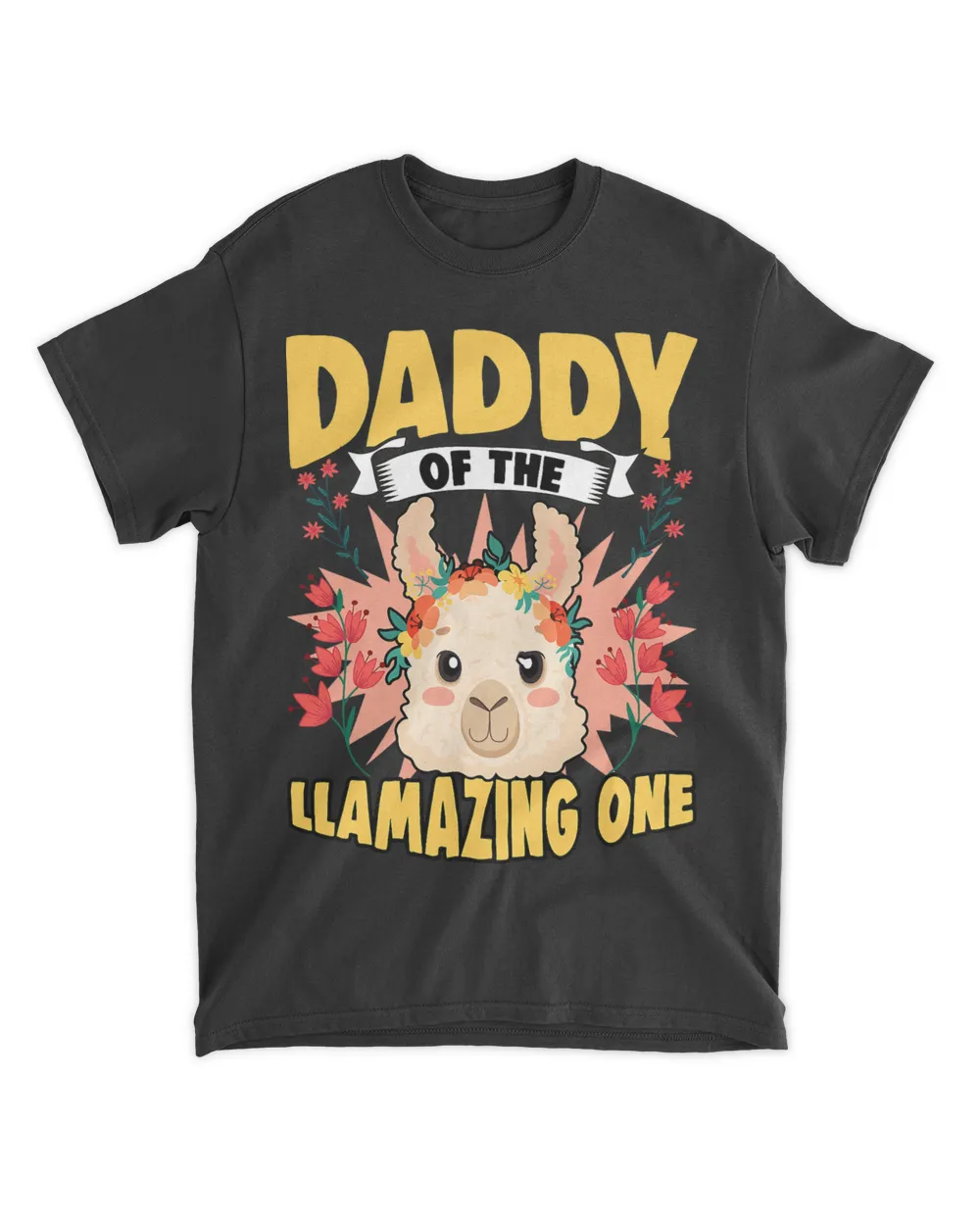 Daddy Of The Funny Floral Llama For A Father Humor Lover 21
