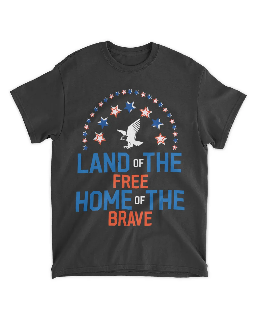 USA Flag Patriotic Eagle Kids Men Women 4th of July Unisex Standard T-Shirt black s
