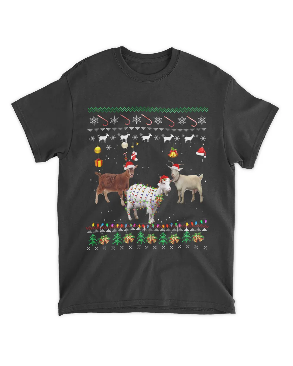 Merry Christmas Ugly Xmas Goat Santa Hat Christmas Funny