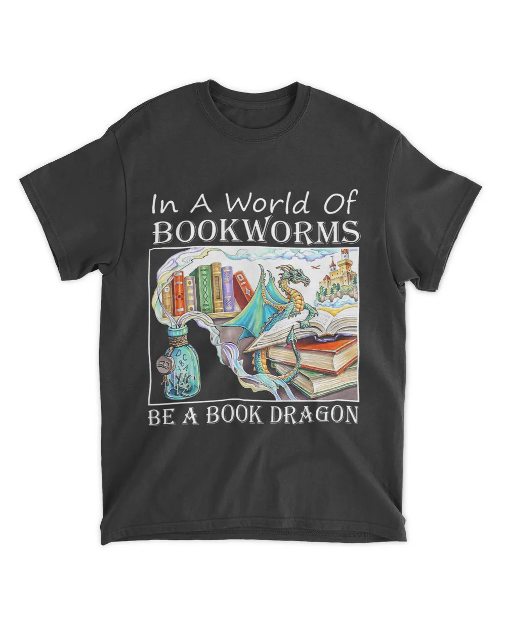 in a world of bookworms be a book dragon librarian book