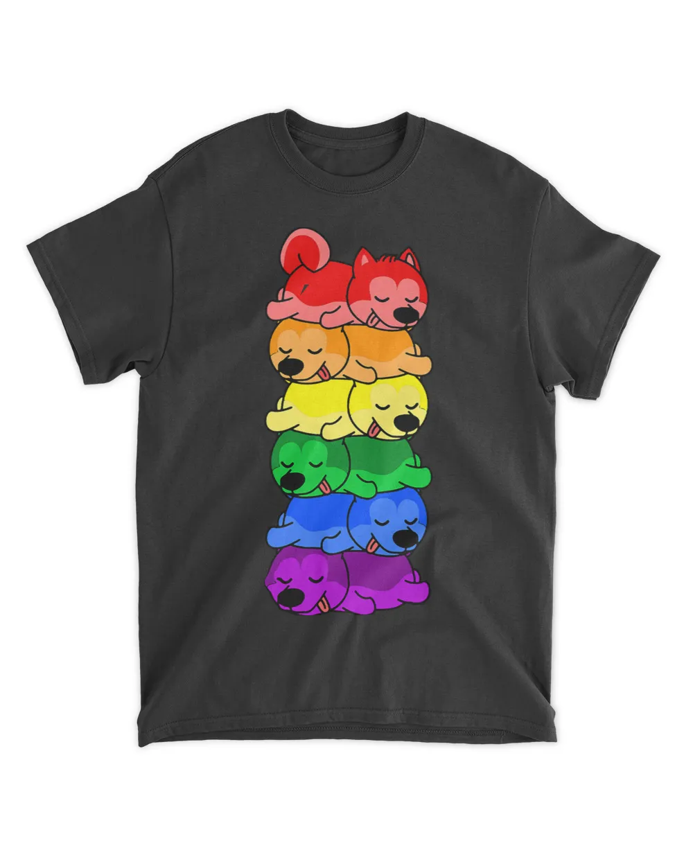 LGBT Pride Cute Rainbow Siberian Husky Gay Pride LGBT Puppy Lover 275