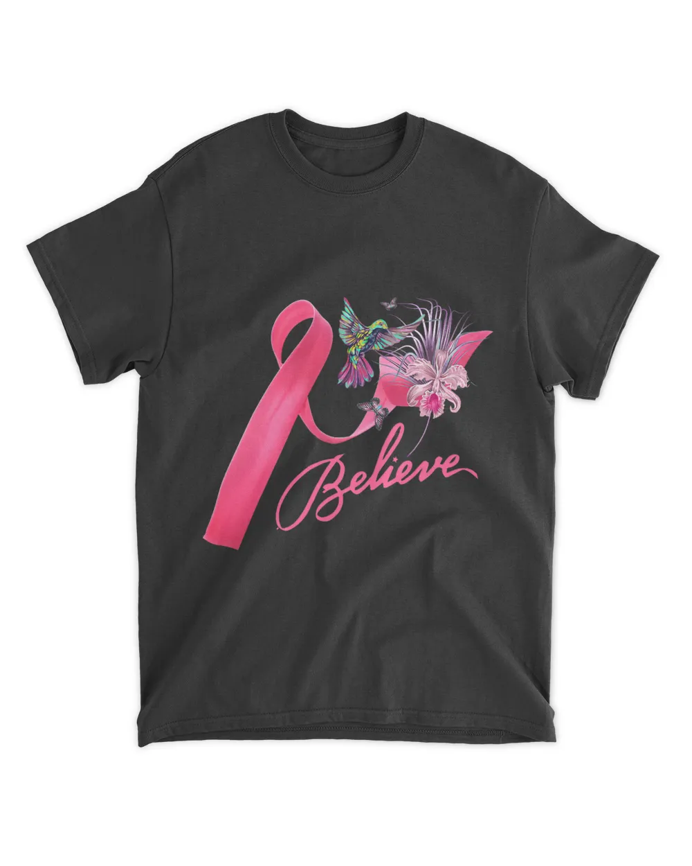 Believe Hummingbird Breast Cancer Awareness 21
