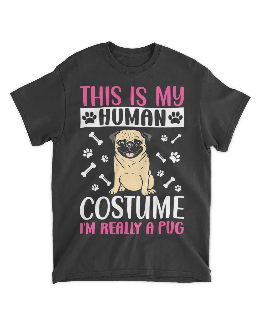 dog holder dog lover human costume Im really a pug