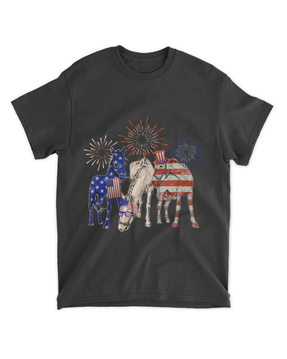 Funny United States Of Horses Patriotic 4th Of July