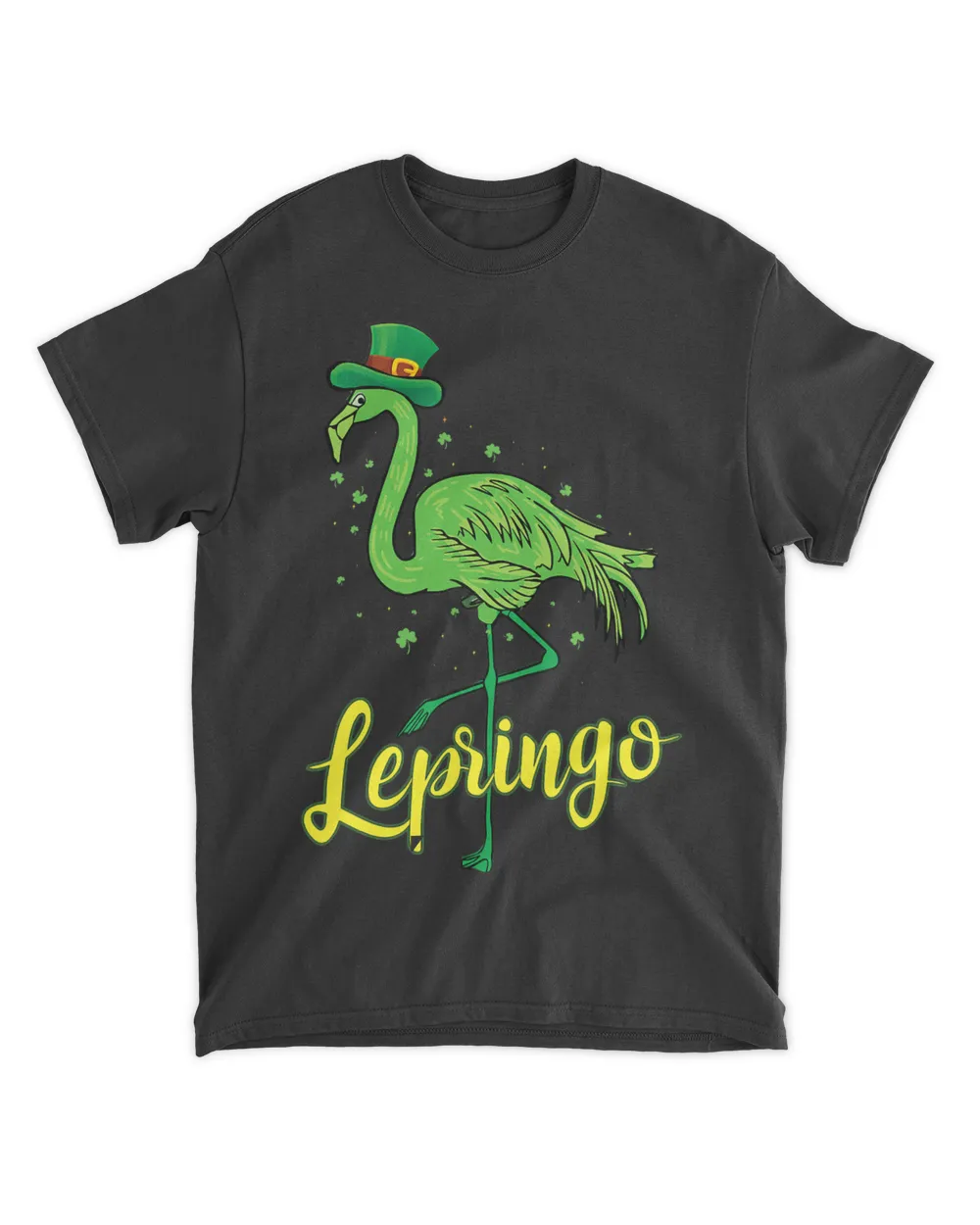 Leprechaun Hat Irish Flamingo as Lepringo St. Patricks Day