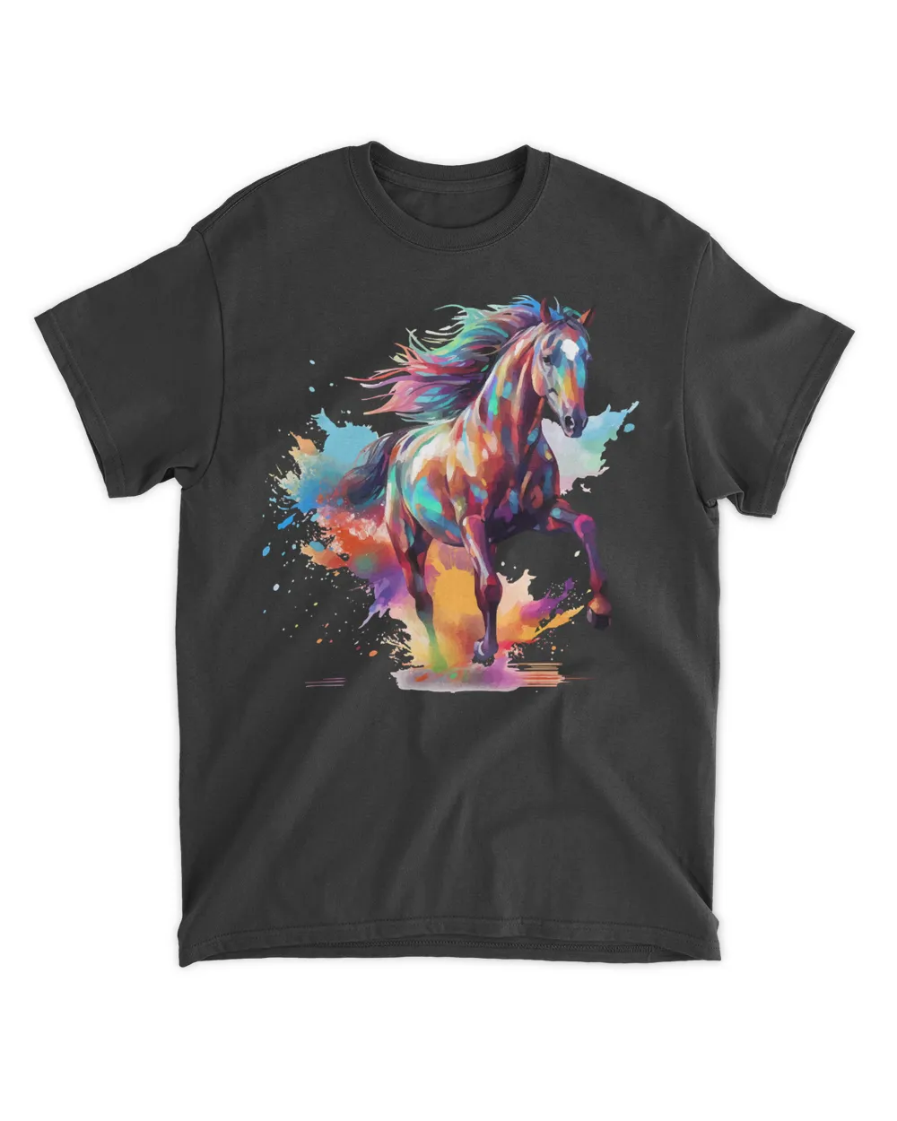 Splash Art American Saddlebred Horse Lover Colorful Sweatshirt