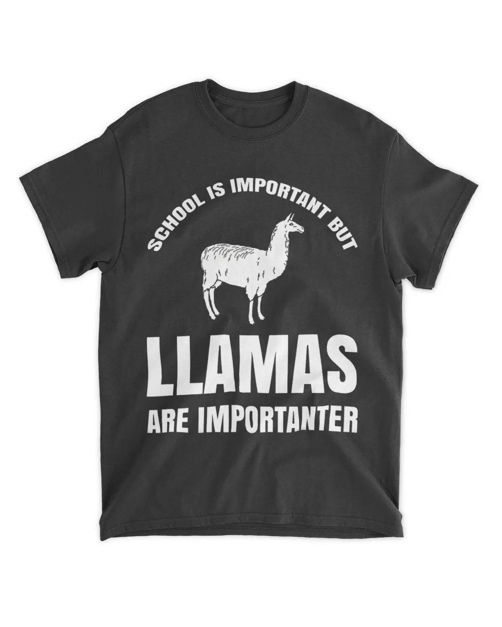School Is Important But Llamas Importanter Funny Llama Lover