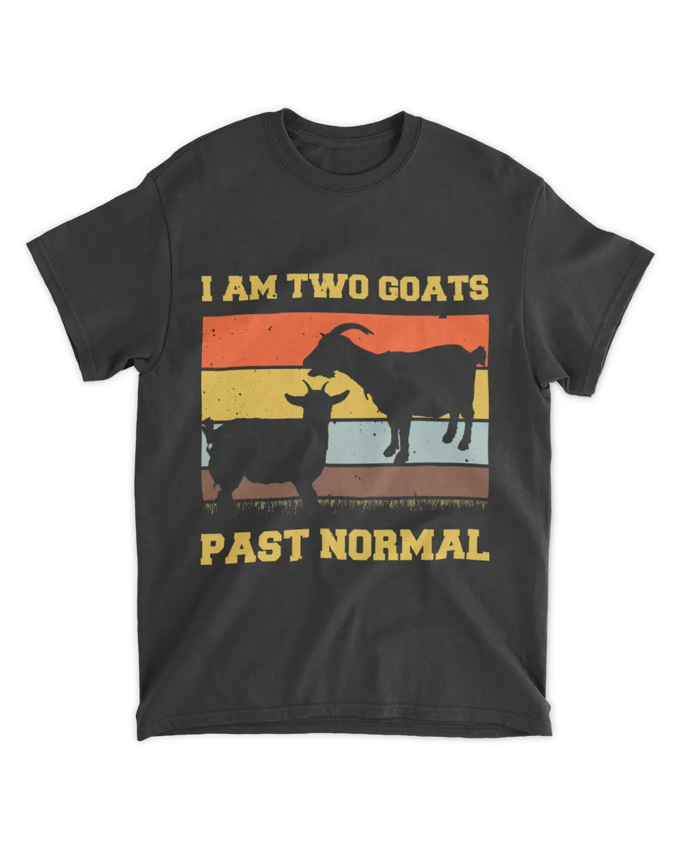 2 Goats Past Normal Shirt Funny Farm Goat 22