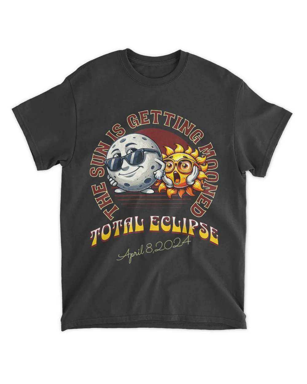 Total Solareclipse Chase 2024 Sun Is Getting Mooned T-Shirt