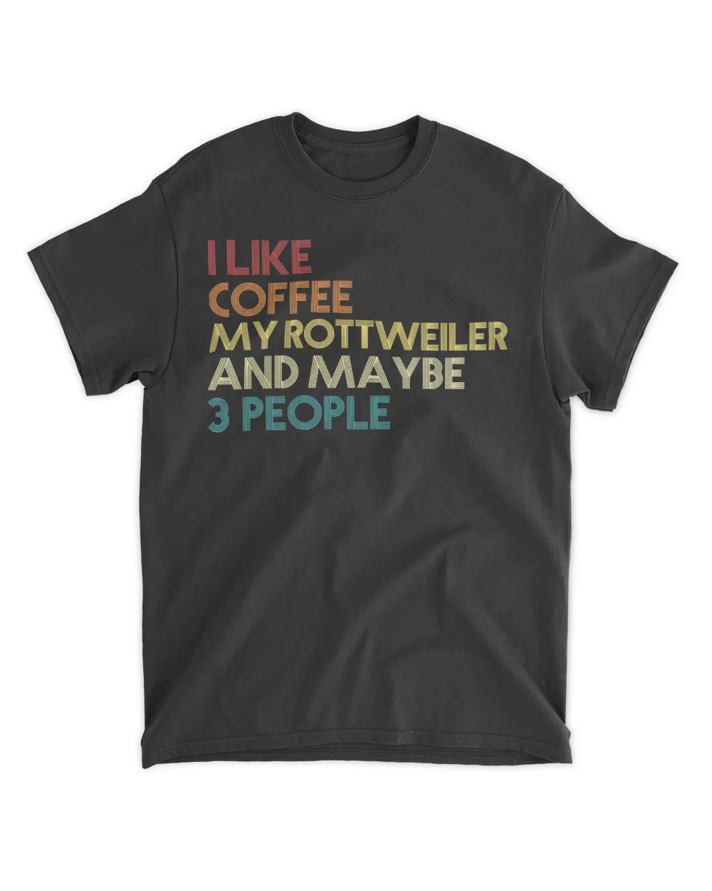 Rottweiler Dog Owner Coffee Lovers Quote Gift Vintage Retro Sweatshirt
