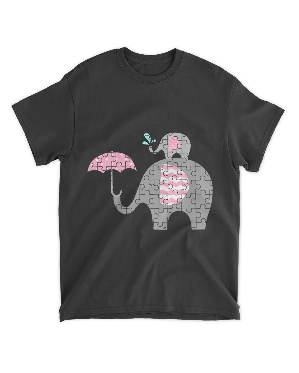 Autism Elephant Mom Autism Child Awareness Kids Toddlers T-shirt_design