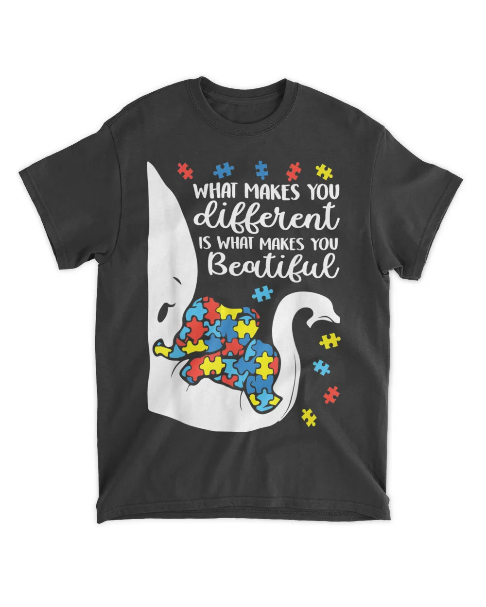 Autism Elephant Mom Shirt What Makes You Different Awareness T-shirt_design