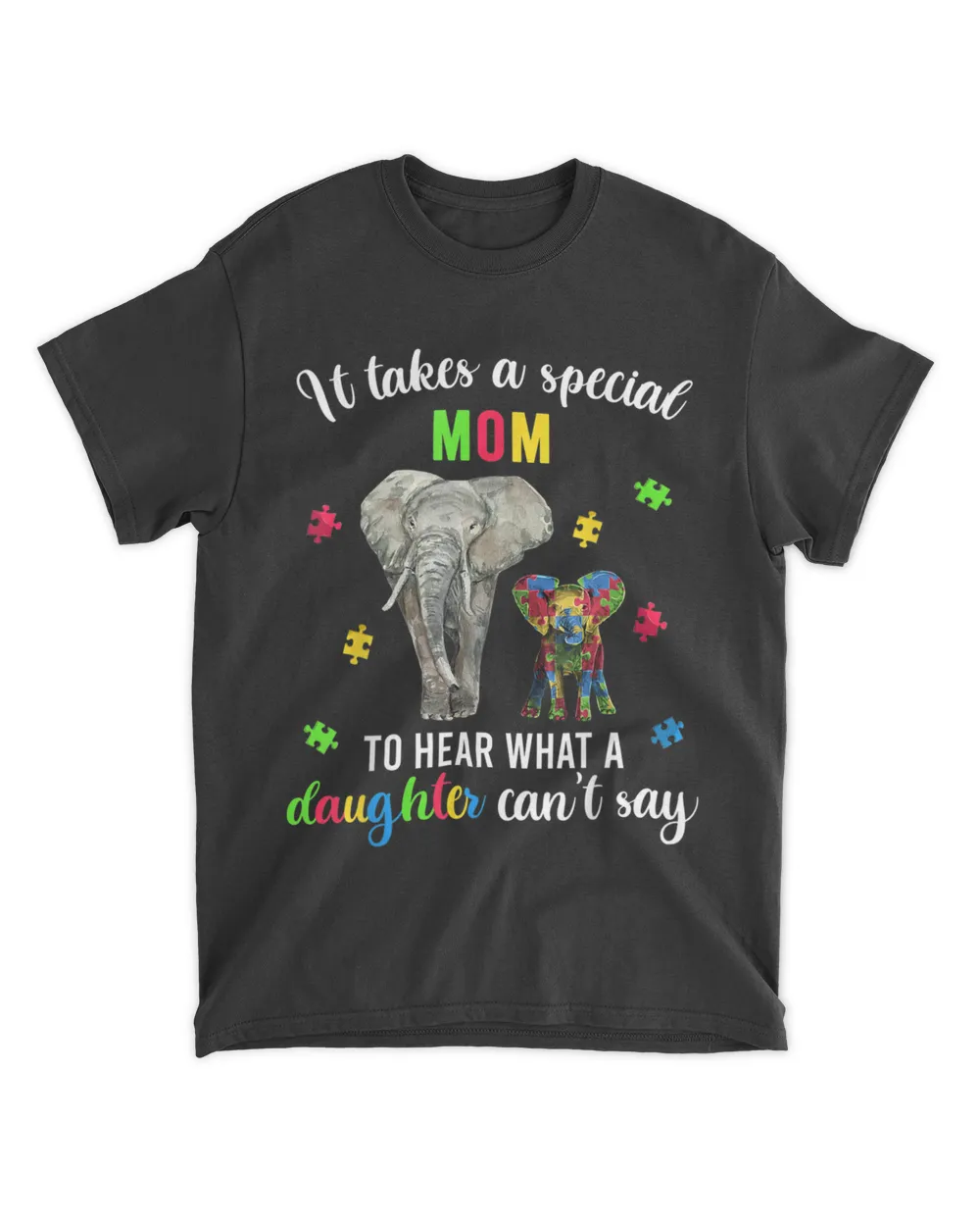 Autism Mom Elephant Shirts Autism Awareness Family Support T-shirt_design