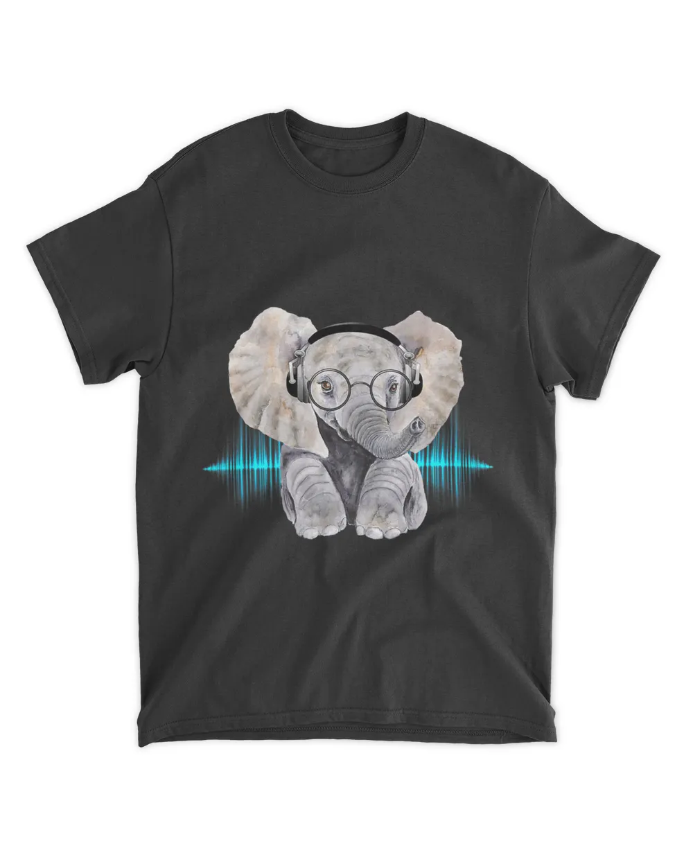 Baby Elephant Dj Wearing Headphones Glasses Gift Premium T-shirt_design